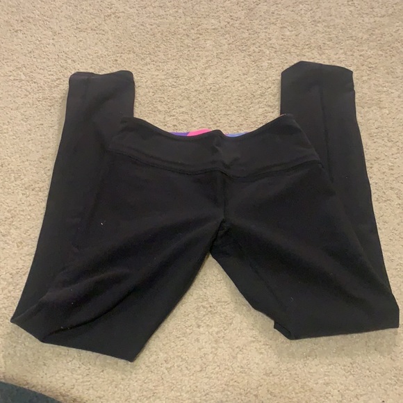 ivivva by lululemon girls size 14 black leggings - Picture 3 of 4